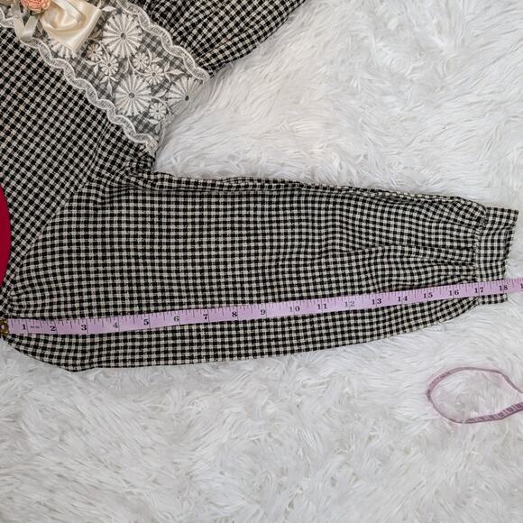 Vintage Mimi Fashion USA Girls Gingham Dress with Matching Bonnet Size 10 - Picture 7 of 13